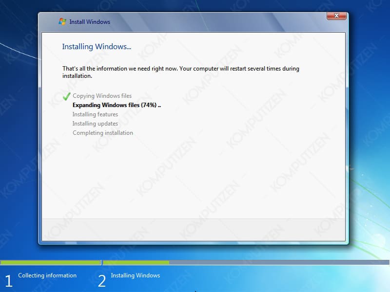 install ulang windows 7