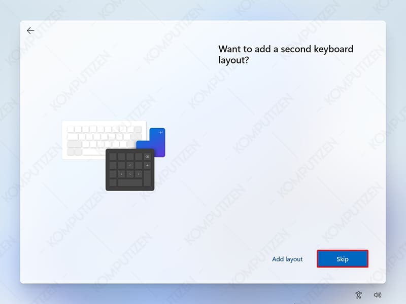 pilih second keyboard layout windows 11